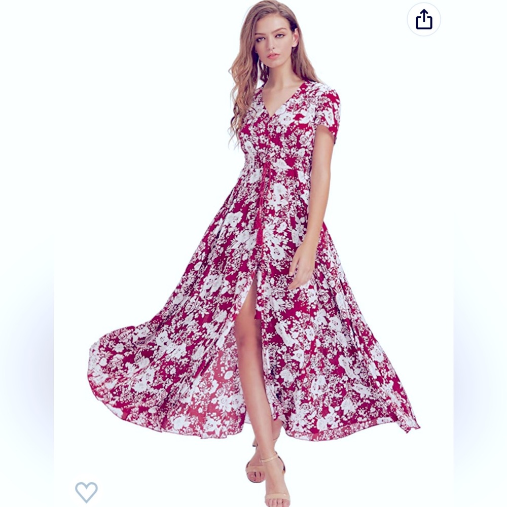Summer long floral maxi dress 👗